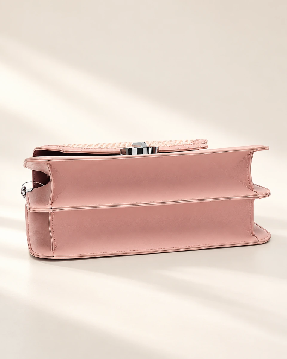 SU QUEENA 2787 pink bag base with two concave gusset sections