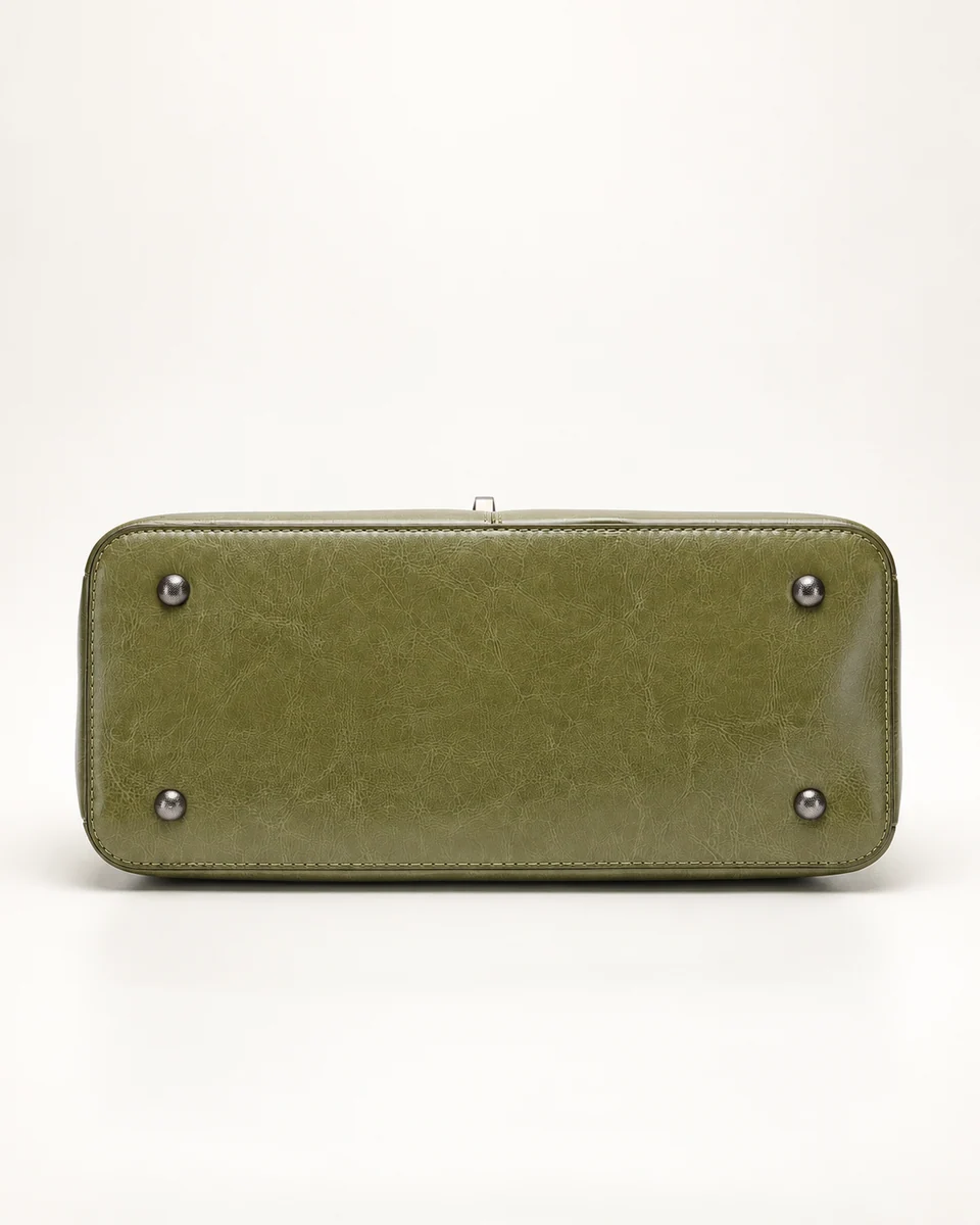 SU QUEENA 3016 olive bag base with four metal feet